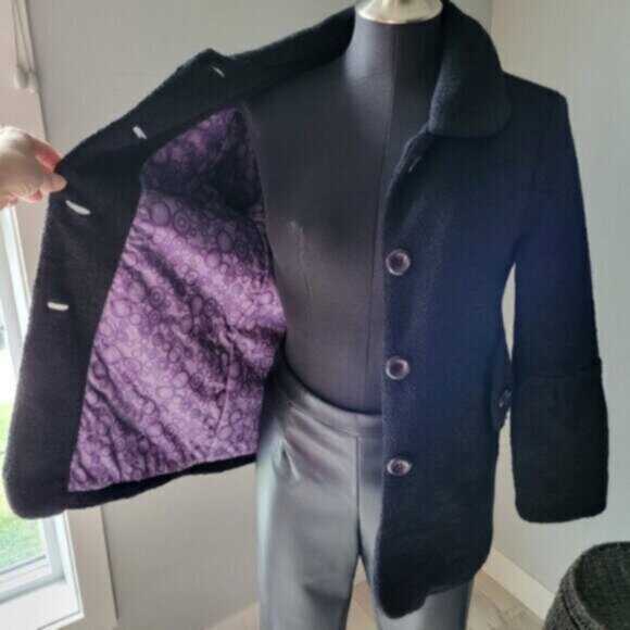 Point Zero Girls Wool Coat Sz 14/16 Youth - Picture 5 of 12